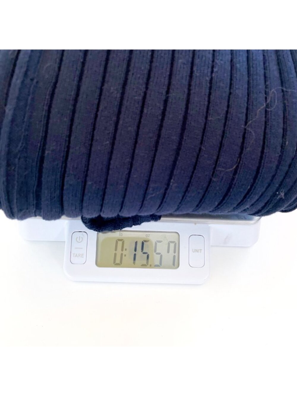 Frame Navy Blue Ribbed Sweater, Size Small - Picture 4 of 4